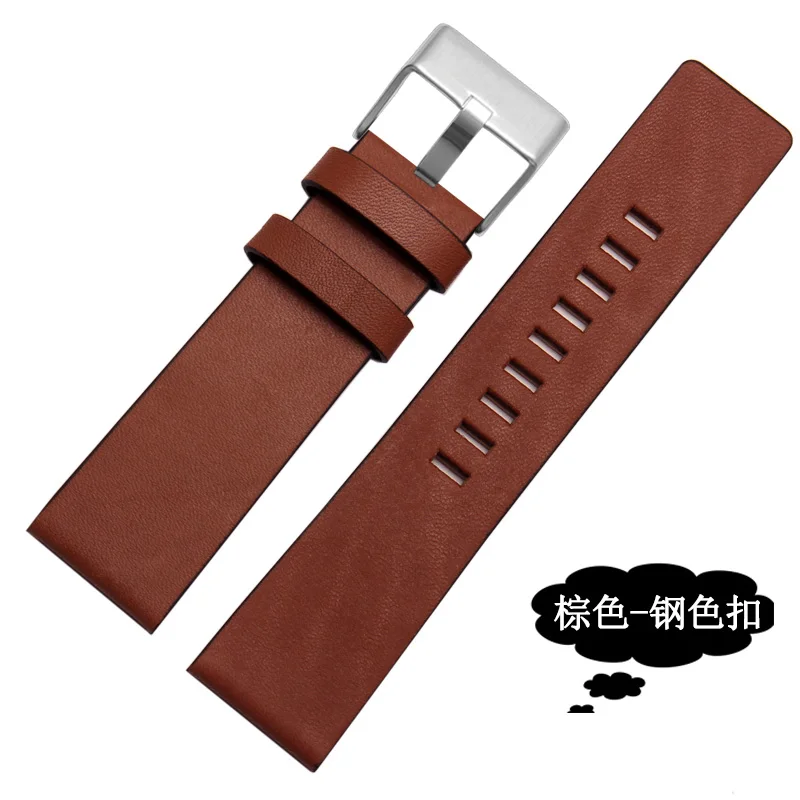 

Universal Leather Watch Band For Diesel Watch Strap Wrist Watch Belt ForDZ1399 DZ4280 Bracelet DZWatchband Straps22 24 26 28 30