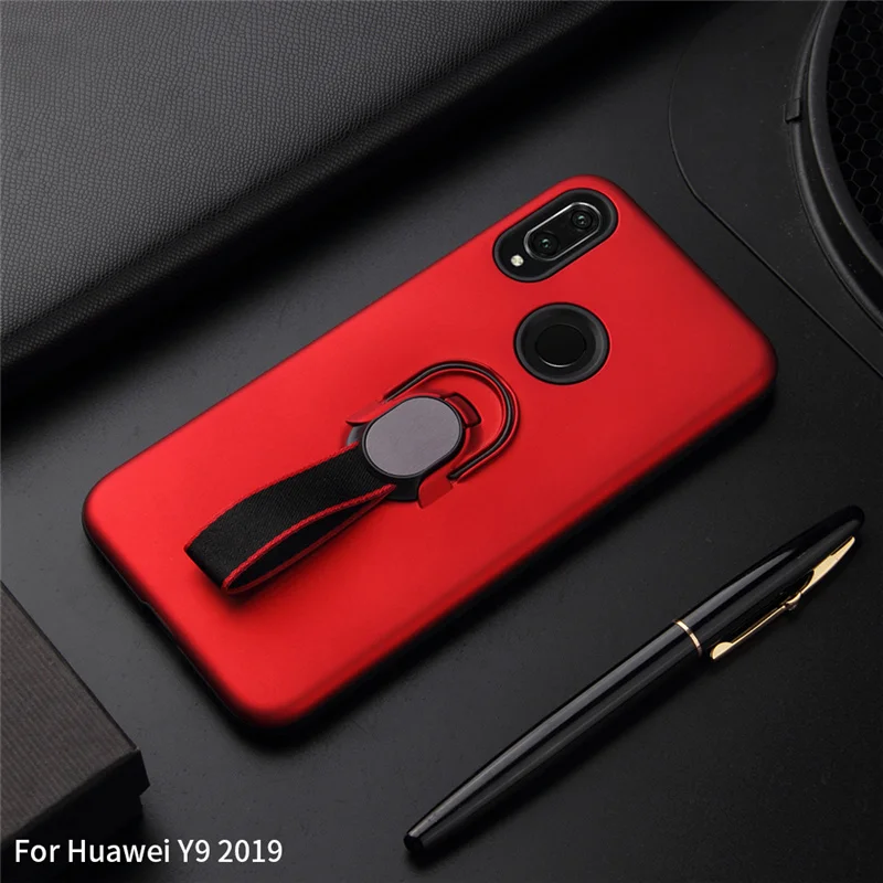 Гибридный бронированный ТПУ чехол для Huawei Y9 Y6 2018 P30 Pro P20 автомобильный магнитный