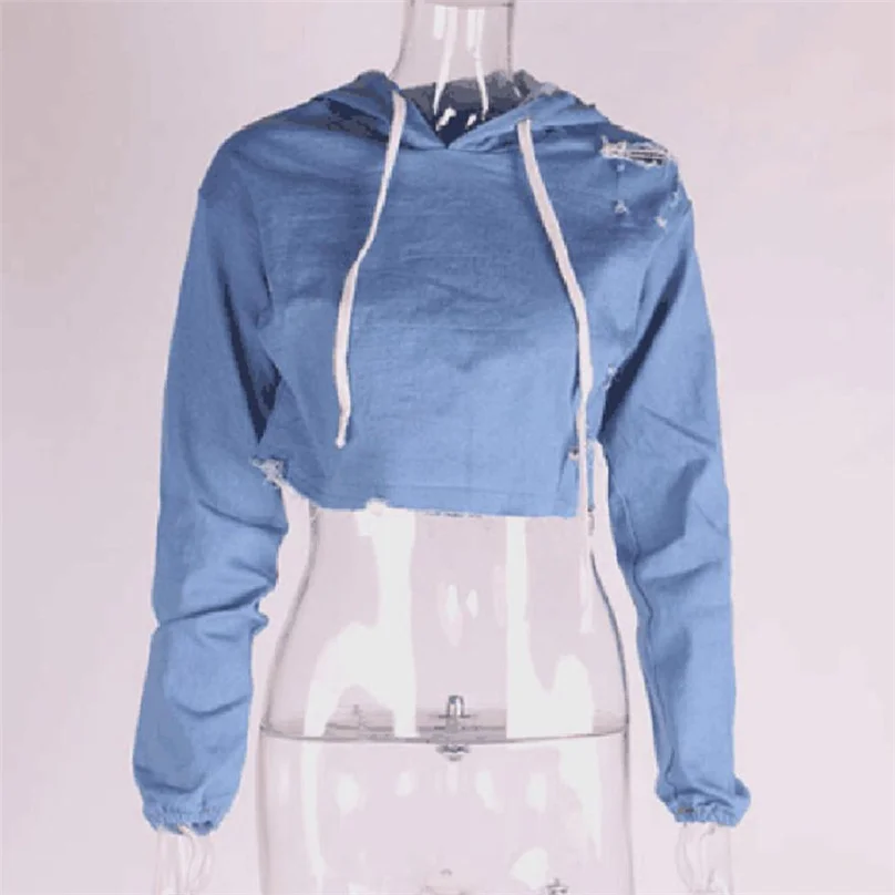 Для женщин модные Повседневное свободные панк с капюшоном Толстовка длинным