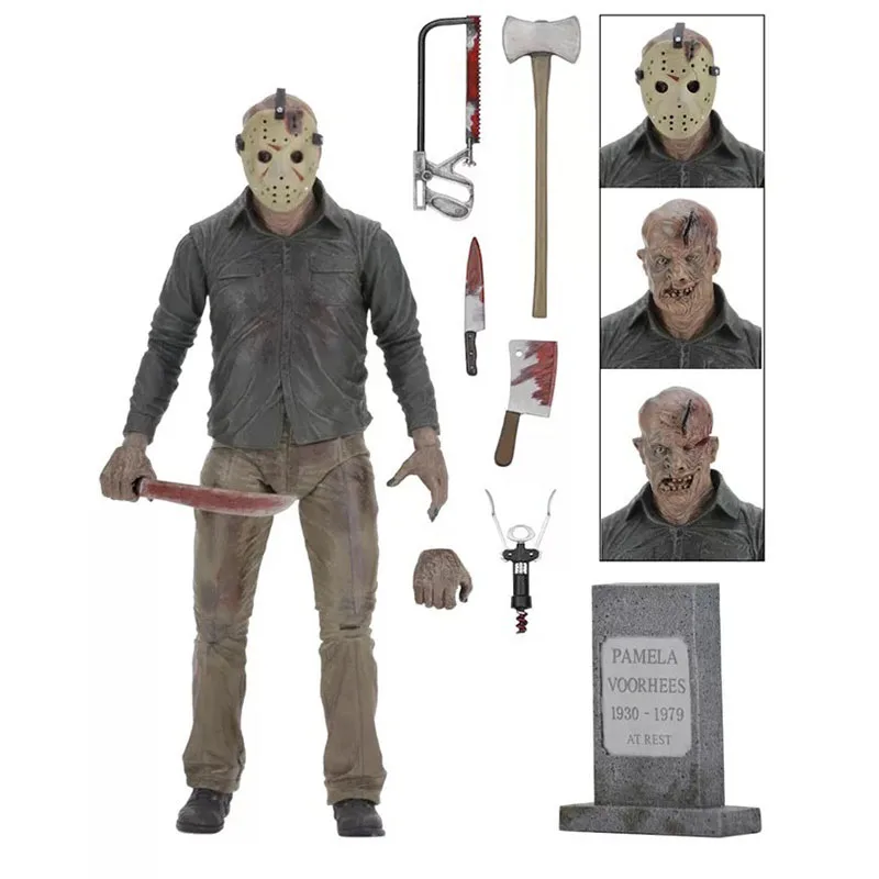 NECA пятница 13th PVC Фигурки Игрушка заключительная глава Джейсон Вурхиз фигурку