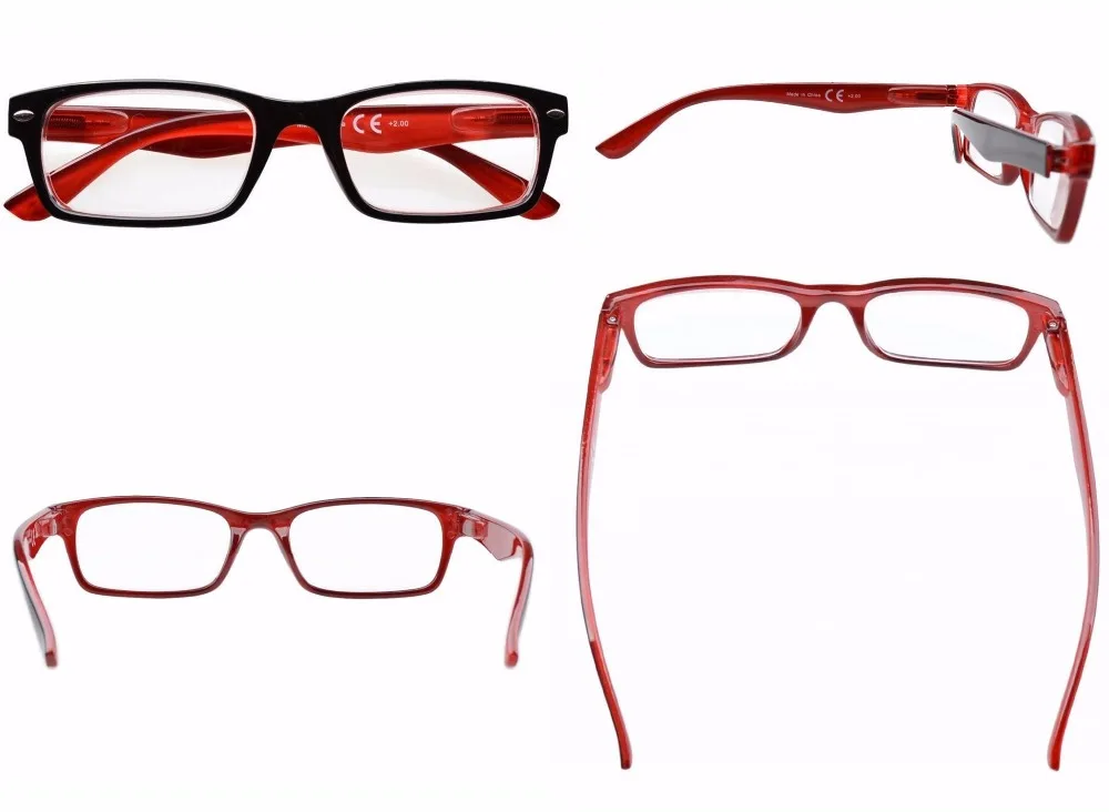 R055 Eyekepper 5-Pack весной петли Пластик Очки для чтения для женщин включает в себя Защита от солнца читателей+ 0.00-+ 4.00