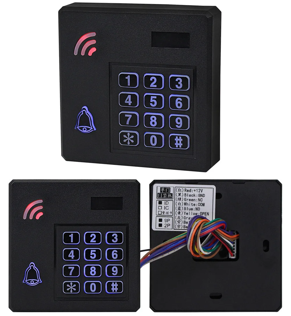 IP68 водонепроницаемая система контроля доступа наружная RFID Клавиатура WG26 контроллер доступа клавиатура непромокаемая 10 EM4100 брелоки для дома