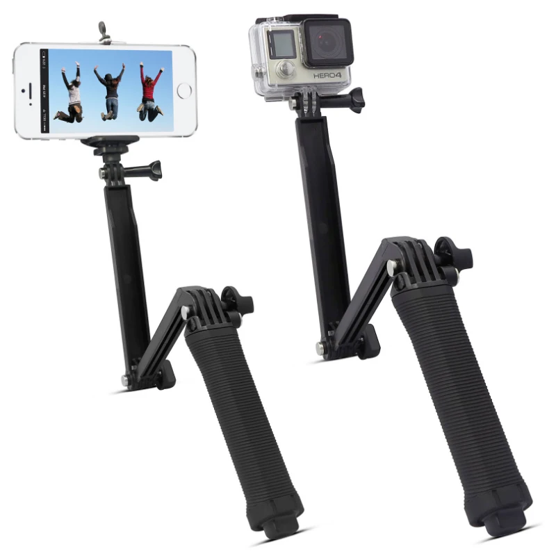 Портативный селфи палка для телефона Gopro Hero камера тройной раза стержень