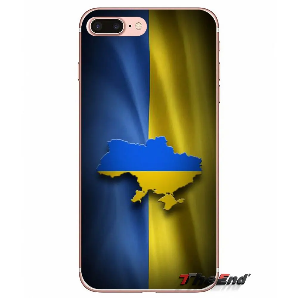 ТПУ чехол UA Украина украинский флаг баннер для Samsung Galaxy S2 S3 S4 S5 MINI S6 S7 edge S8 S9 Plus Note 2 3