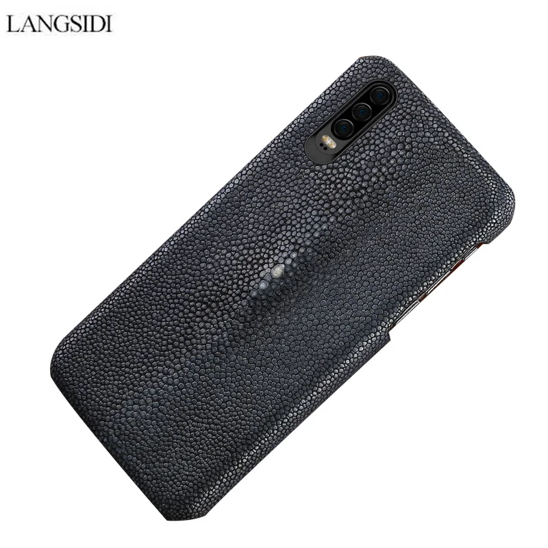 Langsidi чехол для huawei p20 lite Honor 20 pro 9X натуральная кожа ската крышка Carcasa для huawei p20 pro P30 натуральная кожа