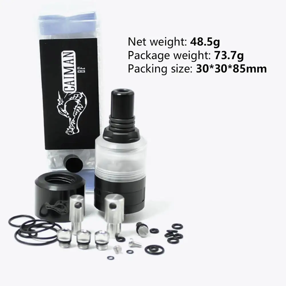 Volcanee CAIMAN BF Style MTL RDA ремонтный атомайзер диаметром 22 мм для 510 коробок мод