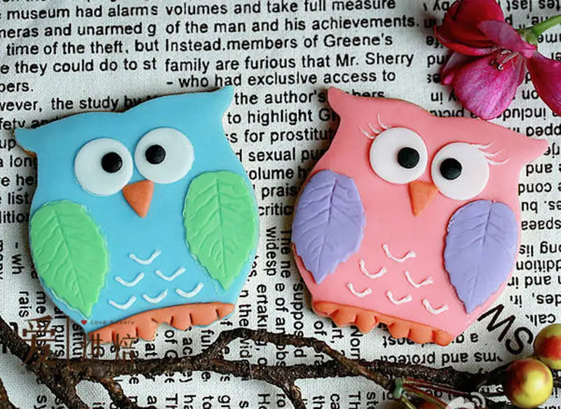 Формочка в форме Совы Lucky ручная формочка для печенья инструмент украшения торта