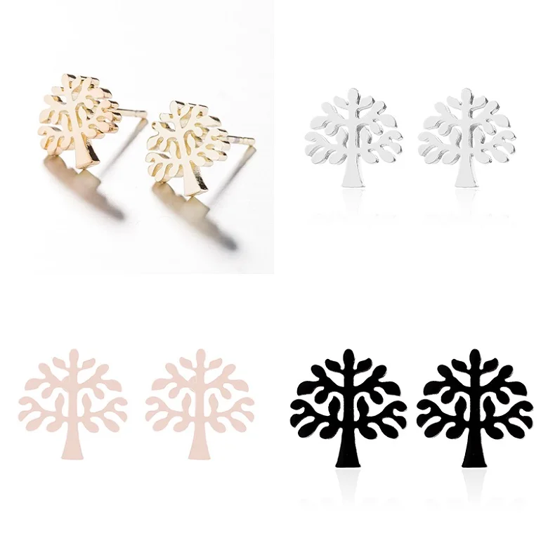 Pure Life Earrings Yiustar New Arrival Romantic Earings for Girls Kids 304 Stainless Steel Stud Earrings Cute Tiny Love Earrings Jewelry Kids Gifts - Окраска металла: Pure Life Earrings