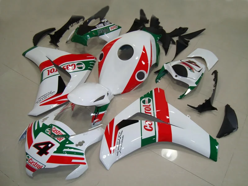 Литьевая форма обтекатель комплект для CBR1000RR 08 09 10 11 CBR1000 2008 2011 белый красный