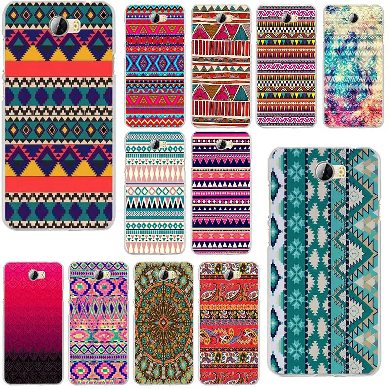 Чехол для телефона из мягкого ТПУ с красным турецким племенным ацтекским искусством на Huawei P8 P9 P10 P20 Mate 10 Pro Y5 Y6 Y3 II Y7 Honor 6X 9 Lite.