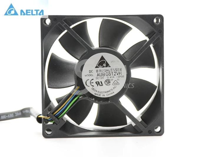 Для delta AUB0812VH pwm DC12V 0.41A 80 мм чехол для процессора компьютера осевой вентилятор