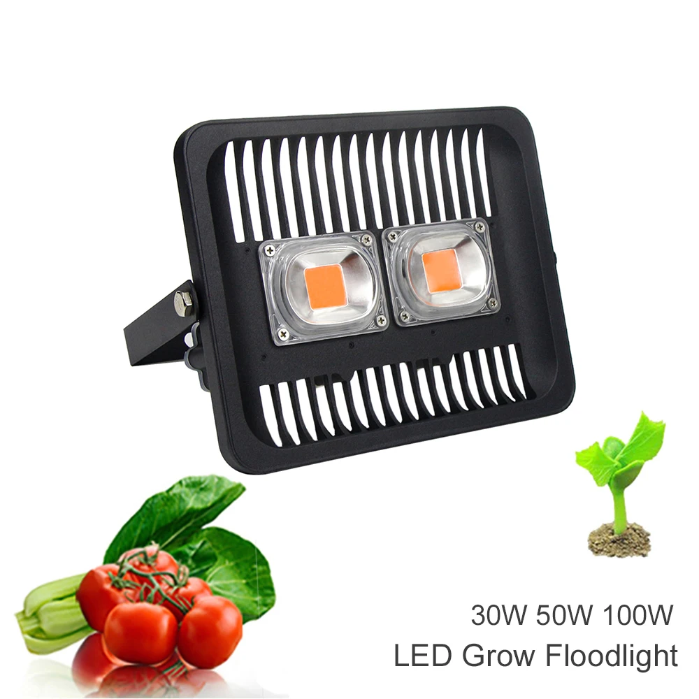 IP65 светодиодный COB потолочные светильник 100W 50W 30W 220V Вход Smart IC драйвер полный спектр фруктов и цветов по оптовой цене культивировать растения DIY светать светильник