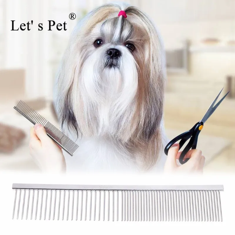 Let' s Pet 19x3 4 см щетка для собак из нержавеющей стали ухода за кошками Чихуахуа