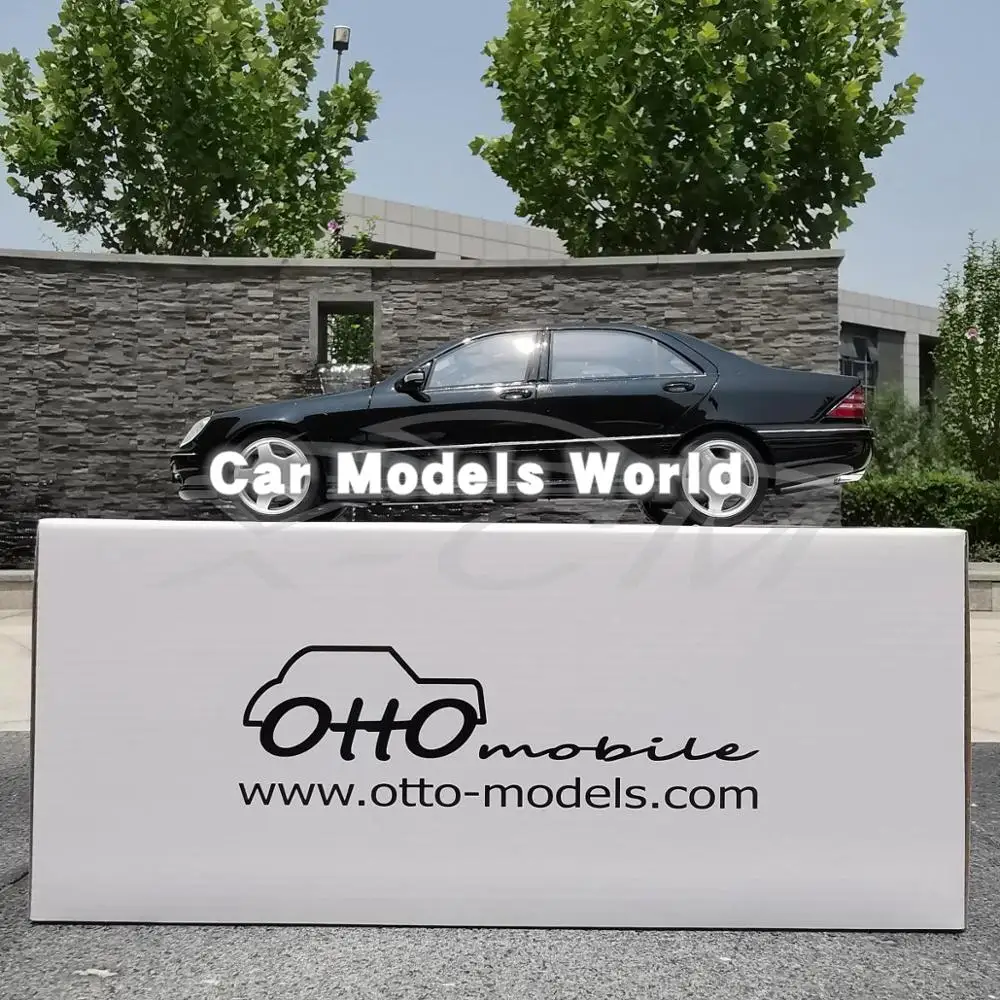 Полимерная модель автомобиля для Otto S55 AMG (W220) 1:18 (черный) OT832 + подарок! |