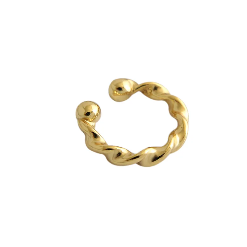 SHANICE, 925 пробы, серебряные, INS, простые, Mobius, запонки для ушей, клипсы, серьги для женщин, девушек, без серьги в стиле пирсинга, ювелирные изделия