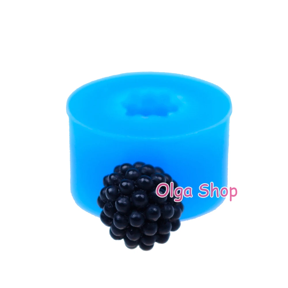 SYL038 13,3 мм 3D фрукты Blackberry силиконовые формы-фрукты плесень Кекс Топпер помадка Конфеты смолы ювелирных изделий кулон глина