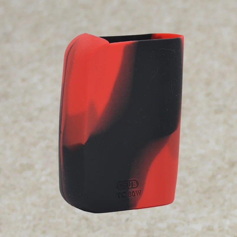 Red black Smok OSUB Plus 80 Вт TC мод, силиконовый чехол или силиконовый резиновый чехол для корпуса обёрточная бумага для Smoktech OSUB Plus 80 Вт TC mod - Цвет: Red black