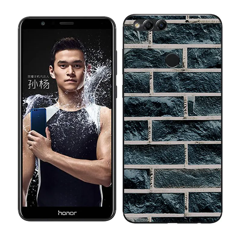 Силиконовый чехол для Huawei Honor 7X 5 93 дюйма с рисунком бобов прозрачный мягкий из ТПУ