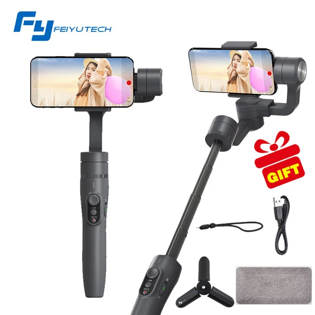 Only Vimble 2 Grey Feiyutech Vimble 2 3-осевой шарнирный стабилизатор для смартфона карданный стабилизатор с удлинитель Полюс для iPhone X XS 8 7 6 PK freevision vilta м - Цвет: Only Vimble 2 Grey