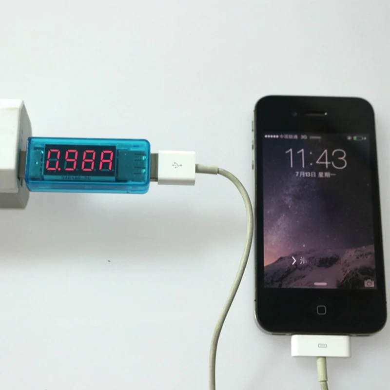 Мини Цифровое Зарядное устройство USB для телефона тестер постоянного напряжения