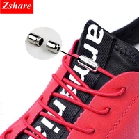 fashion elastic lock shoe laces no tie shoelaces new simplicity round metal tip shoelace leisure quick sport shoe laces unisex