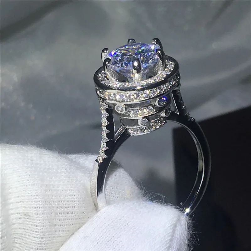 Модные ювелирные изделия ручной работы солитер 5ct камни по месяцу рождения 5А