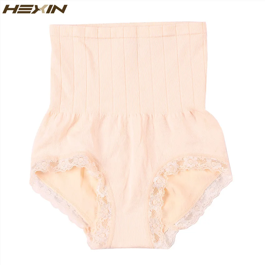 Модное тонкое женское нижнее белье HEXIN эластичное кружевное с высокой посадкой и