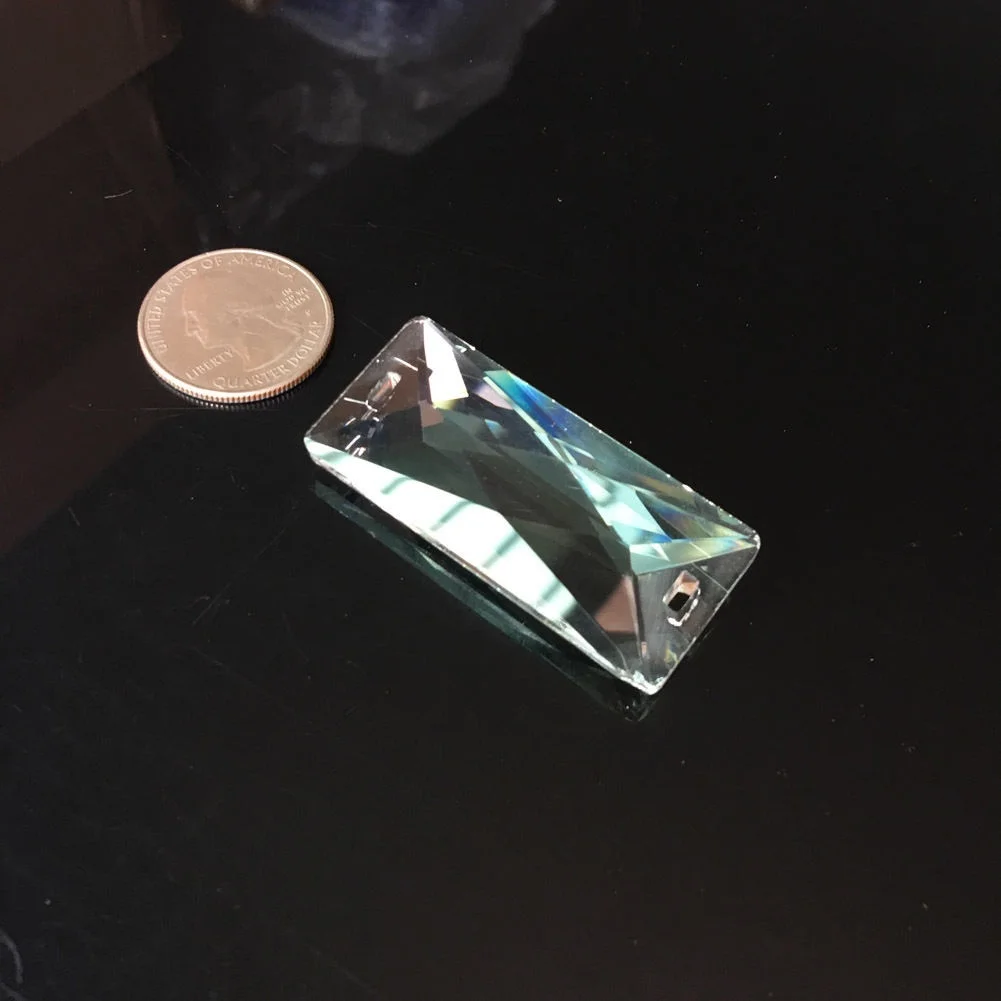 Хрустальная подвеска 2 дюйма стеклянная прямоугольная призматическая люстра