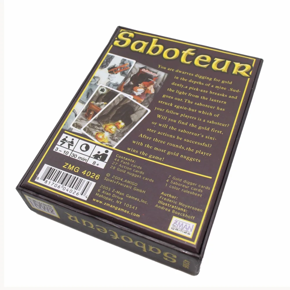 Диверсант английская карточная игра для 3-10 игроков настольной игры | Спорт и