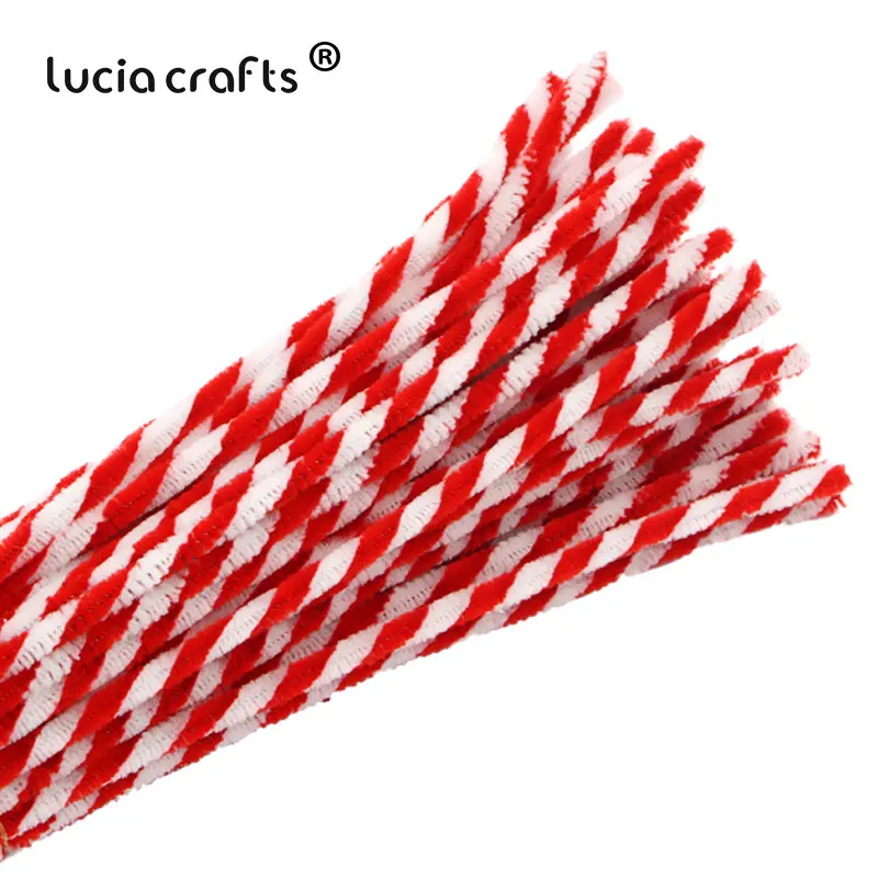 Lucia ремесла 6 мм* 30 см 25 шт./лот стебли синели, очистители труб DIY ремесленные материалы креативное ремесло L0103 - Цвет: Color 1