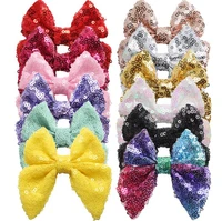 mengna 2019 new 30pclot 3 sequin hair bow alligator clips barrette bowknot for girls headwear children girls hair accessories