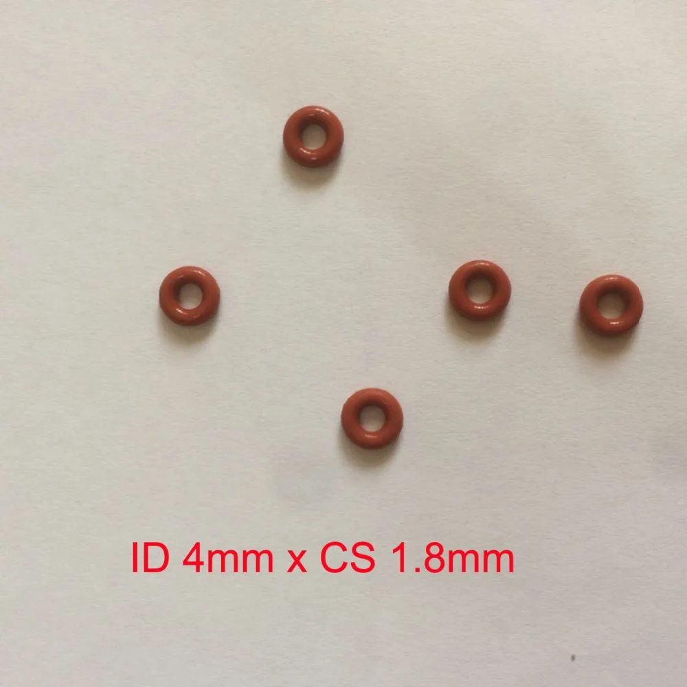 

ID 4mm x CS 1.8mm o rings rubber silicone seal gaskets