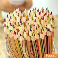 10 pcslot rainbow color pencil 4 in 1 colored pencils for drawing stationery drawing office material school supplies 6292