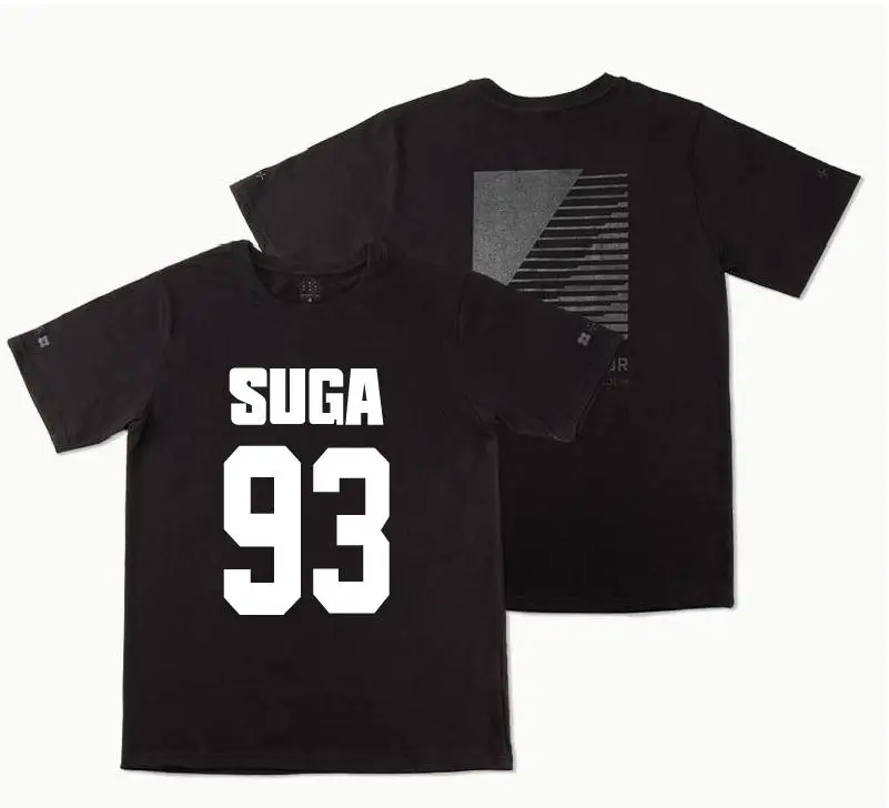 Футболка с коротким рукавом Kpop jin suga WINGS для мужчин и женщин студентов летняя
