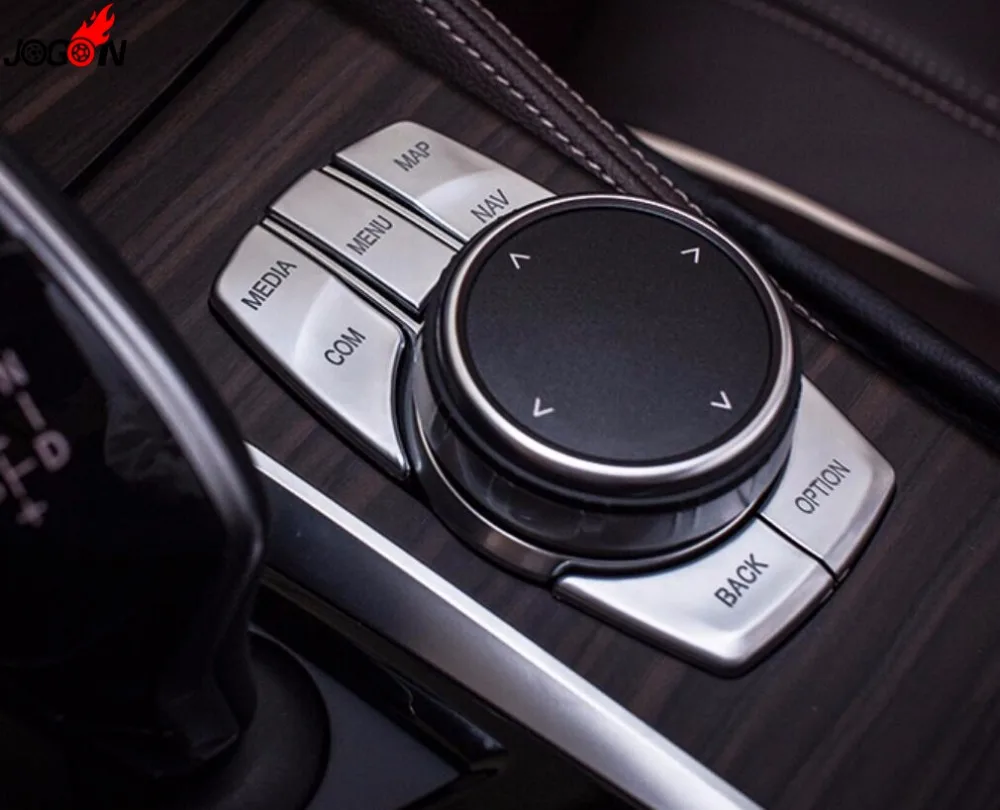 5 шт. АБС пластик iDrive крышка кнопки управления мультимедиа наклейка для BMW серии G30