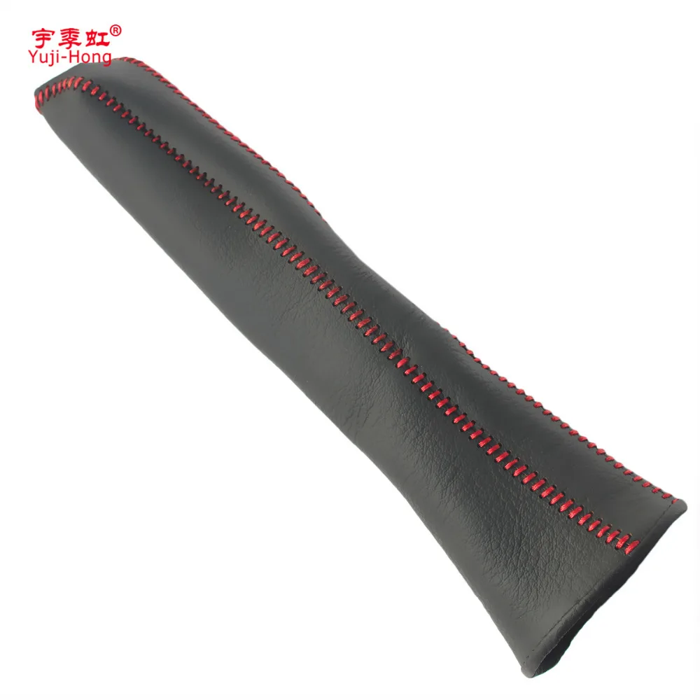 Yuji-Hong Car Handbrake Covers Case for Peugeot 206 207 Citroen C2 Genuine Leather Car-styling Auto Grips Black | Автомобили и