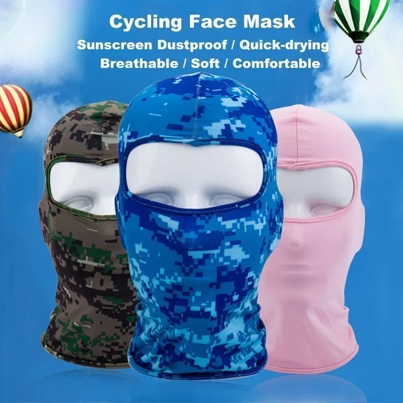 Мужские и женские велосипедные шапки маска для лица тонкая дышащая