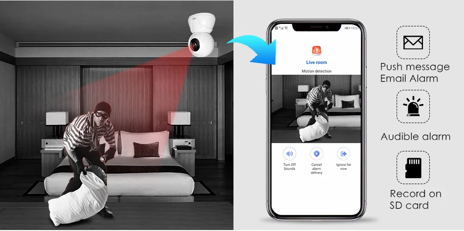 Hiseeu 720 P/1080 P IP камера 2MP Wi-Fi беспроводная сеть CCTV камера домашняя камера безопасности IP Детский Монитор P2P умный трек движения