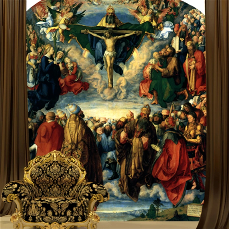 Обои beibehang европейская роспись обои с изображением Иисуса Христа | Обустройство