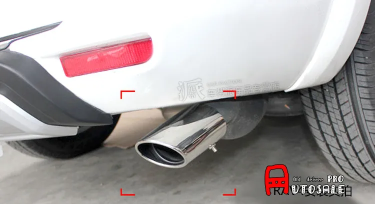 Блестящий хромированный глушитель выхлопной трубы для Toyota Rav4 RAV 4 06 12 2006 2007 2008 2009