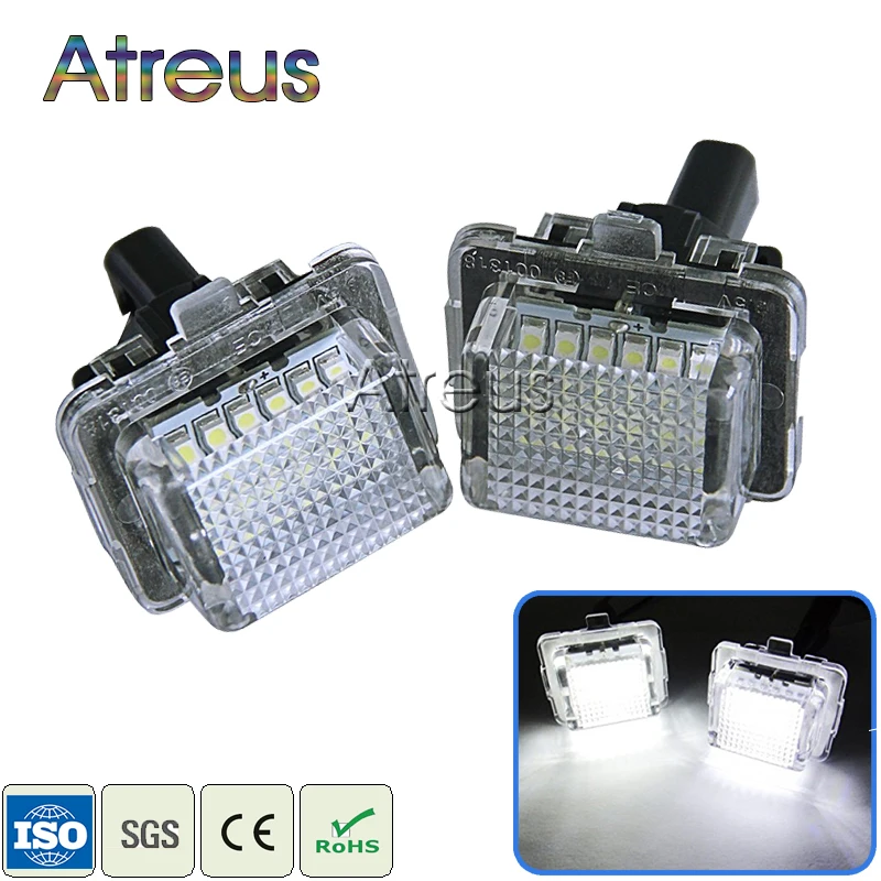 Atreus Автомобильный светодиодный светильник номерного знака для Mercedes W204 W221 C216 W212