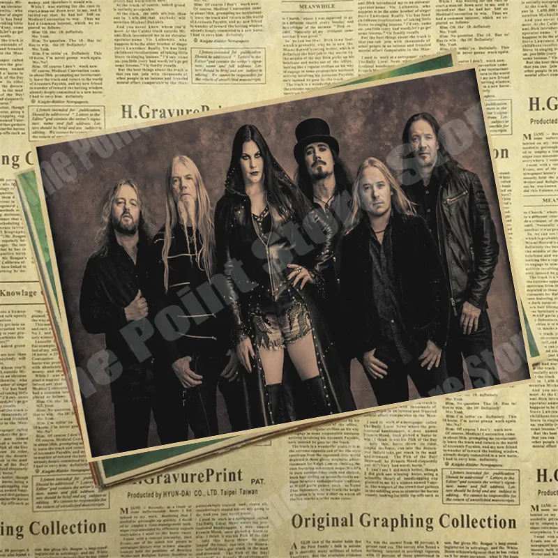 Nightwish домашнего интерьера kraft кислоты рок-музыка плакат рисунок основной стены