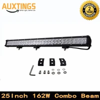 new items free shpping 25inch 162w watt combo beam off road led light bar 12v waterproof led work lights for cars and truck