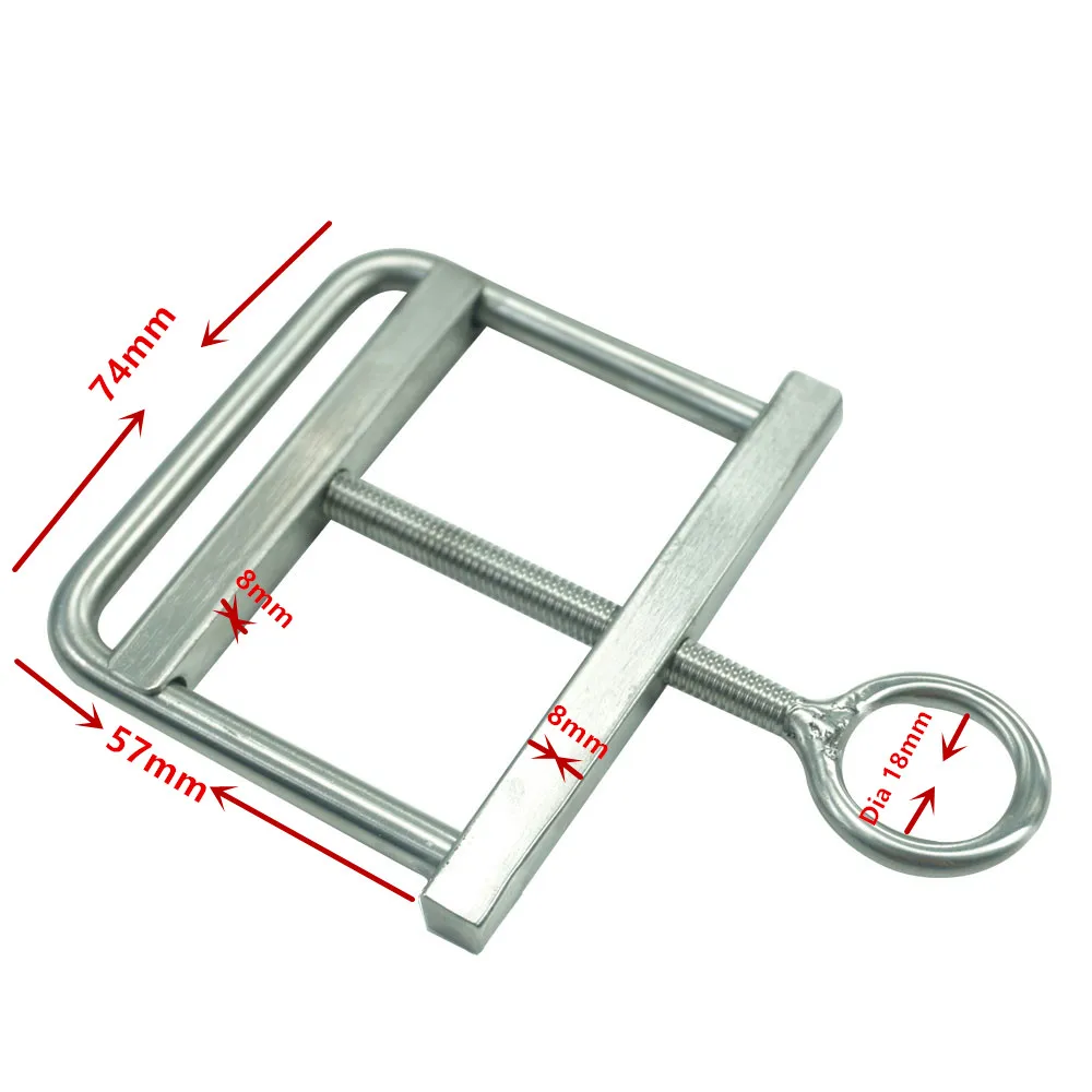 57 мм регулируемое кольцо для вытягивания мошонки из нержавеющей стали с