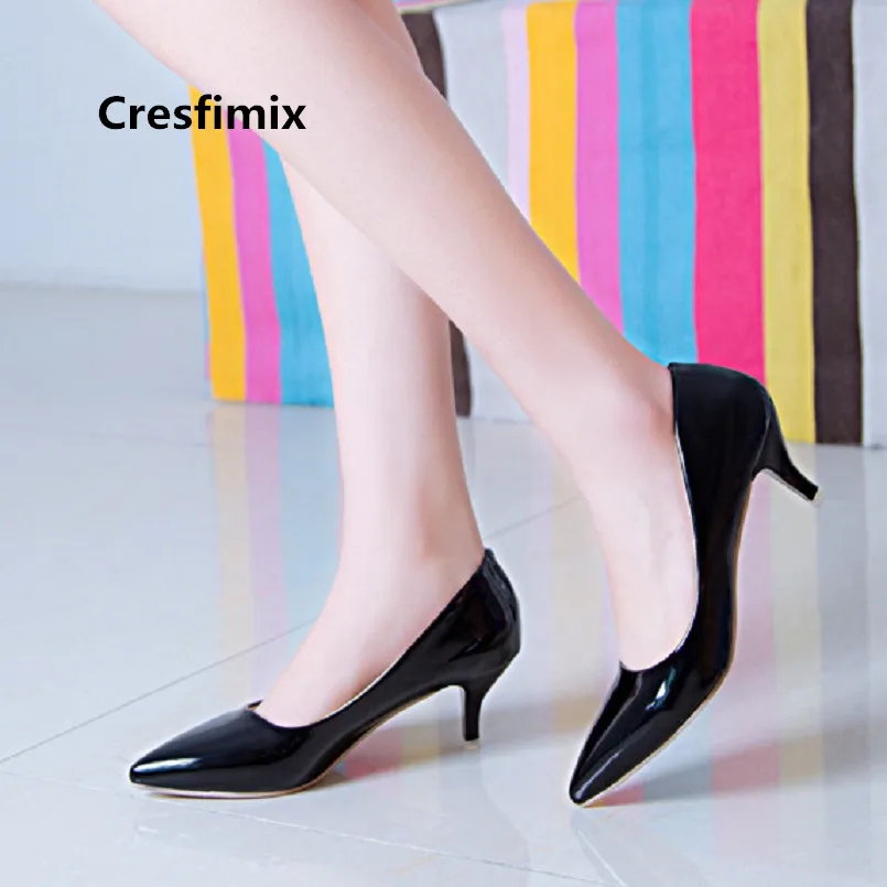 Туфли Cresfimix женские на высоком каблуке удобные повседневные без застежки