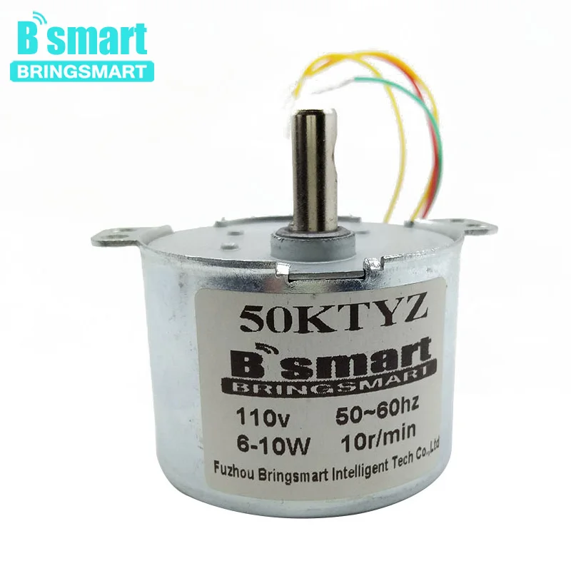 Bringsmart 50ktyz 110V AC мотор редуктор PM синхронный мини электрическая машина Off axis