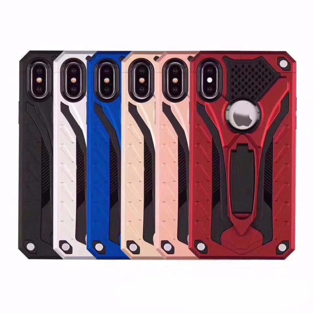 Jlcd призрак рыцаря Панцири Телефон чехол для iPhone 6 Heavy Duty 7 8 X с подставкой держатель