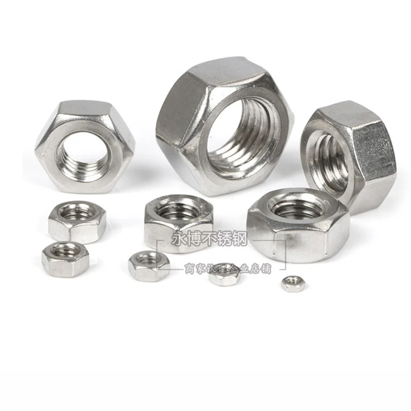 1000 pcs-m2/M2.5/m3/M4/M5/m6 din934 A2-70 304 Нержавеющая сталь шесть угол гайка/винт Кепки