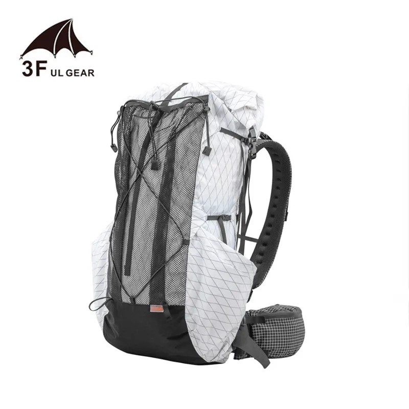 

3F UL GEAR 35L-45L легкий прочный дорожный походный рюкзак для кемпинга Сверхлегкий Бескаркасный рюкзак XPAC & UHMWPE сумки