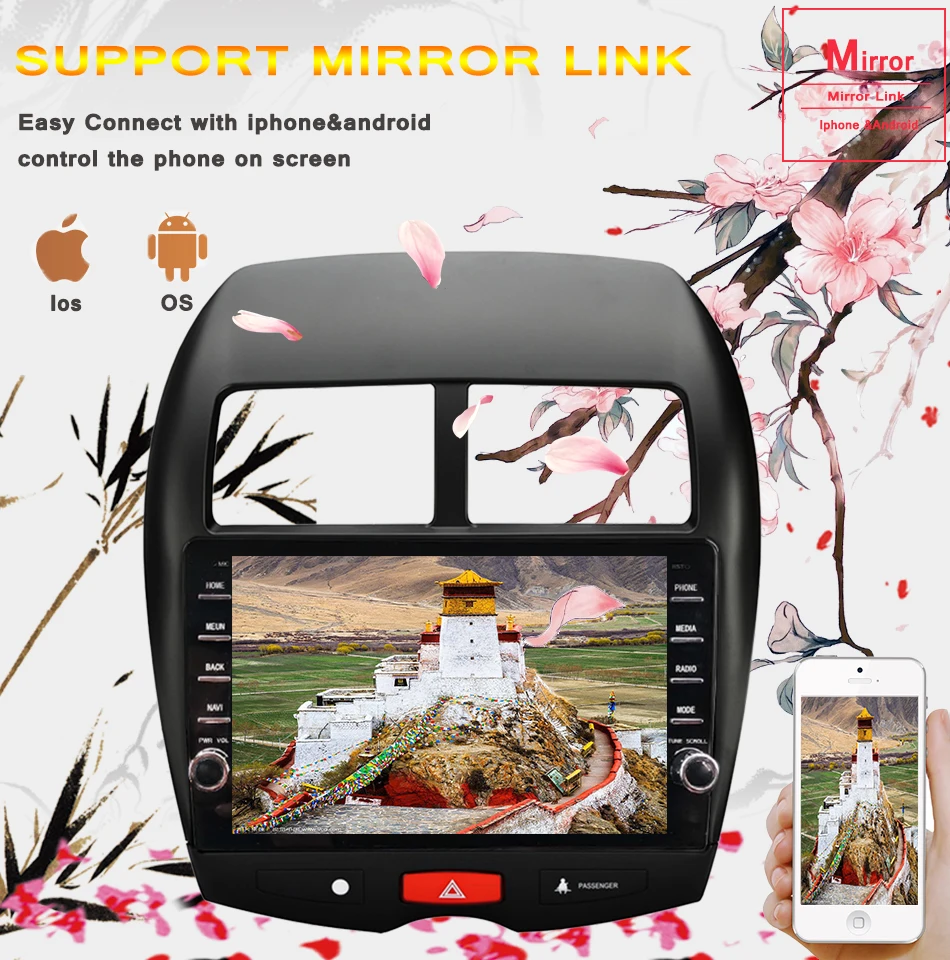 Android 10,0 2 din Автомобильный Радио Мультимедиа dvd для Mitsubishi ASX 2011- Восьмиядерный 4G+ 64G Автомобильный gps плеер 8 ядерный головное устройство